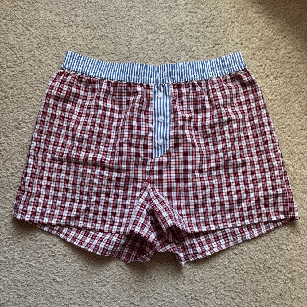 SOLD! Happily Grey Checkered Boxers